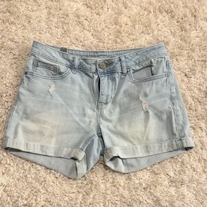 Casual Light Blue Denim Jean Shorts